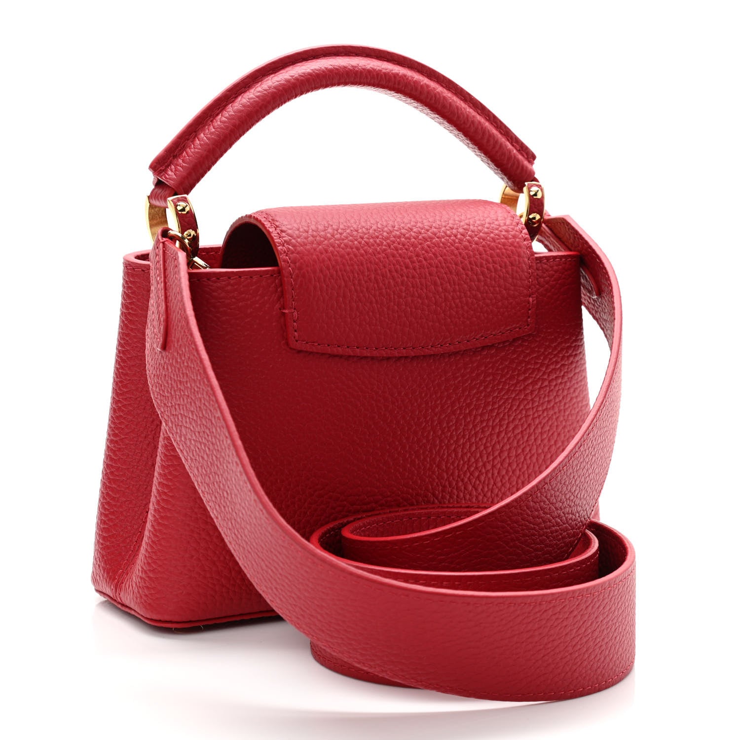 Louis Vuitton Taurillon Mini Capucines Scarlet 3 of 10