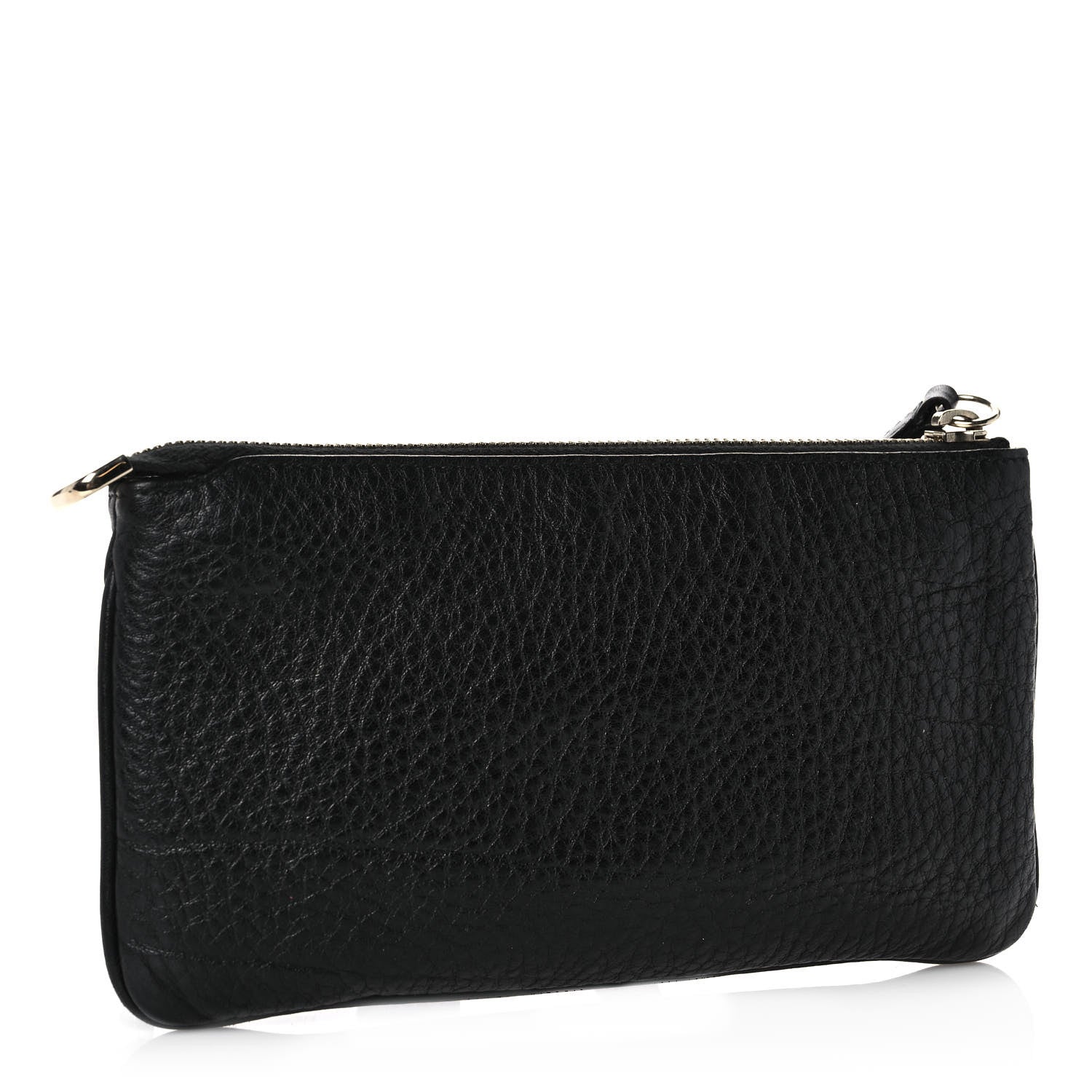 Gucci Pebbled Calfskin Soho Wristlet Black 3 of 10