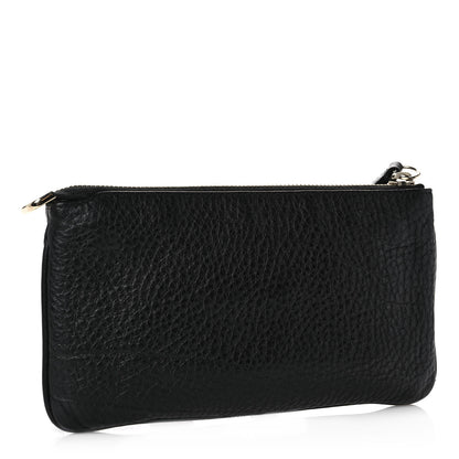Gucci Pebbled Calfskin Soho Wristlet Black 3 of 10
