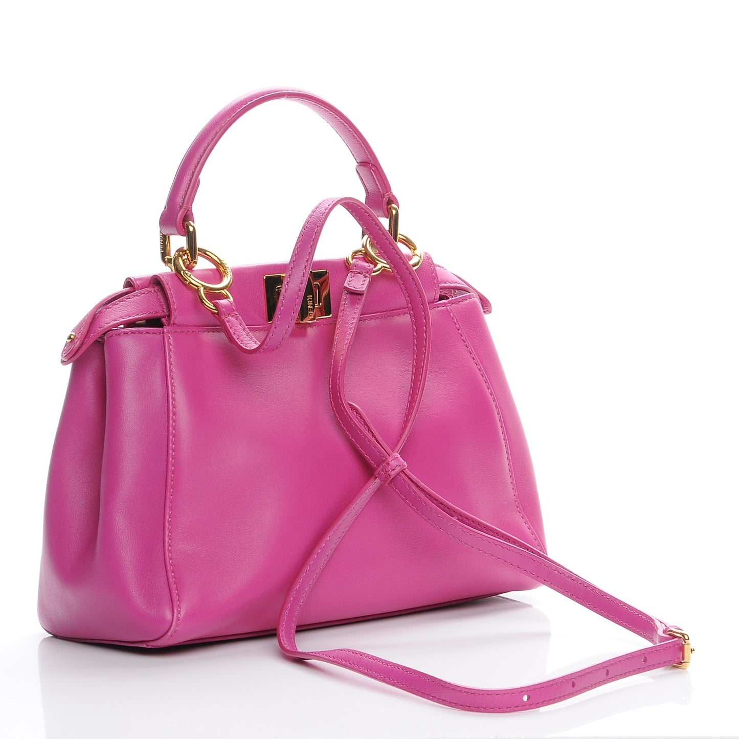Nappa Mini Peekaboo Iconic Satchel Magenta