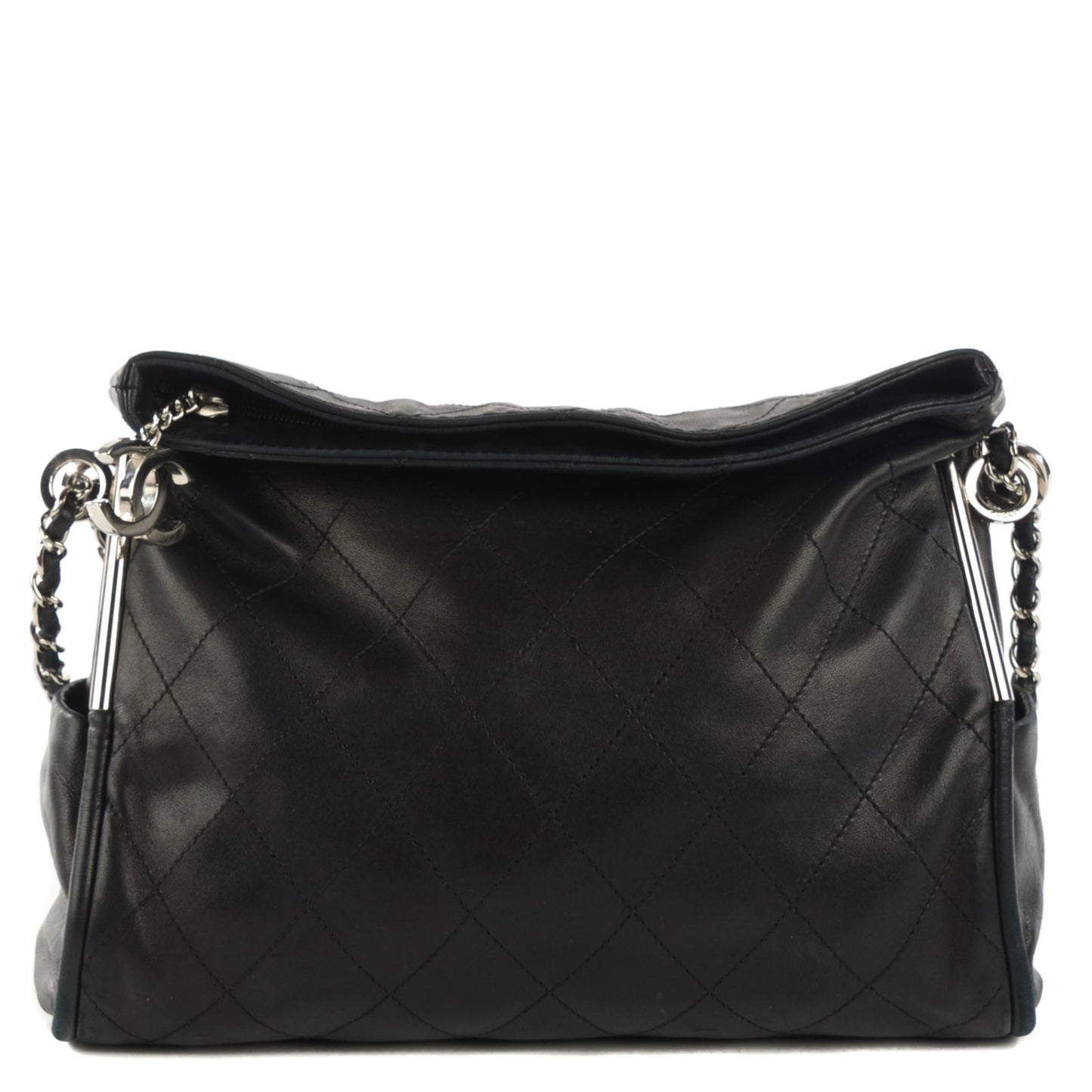 Lambskin Medium Ultimate Soft Tote Black