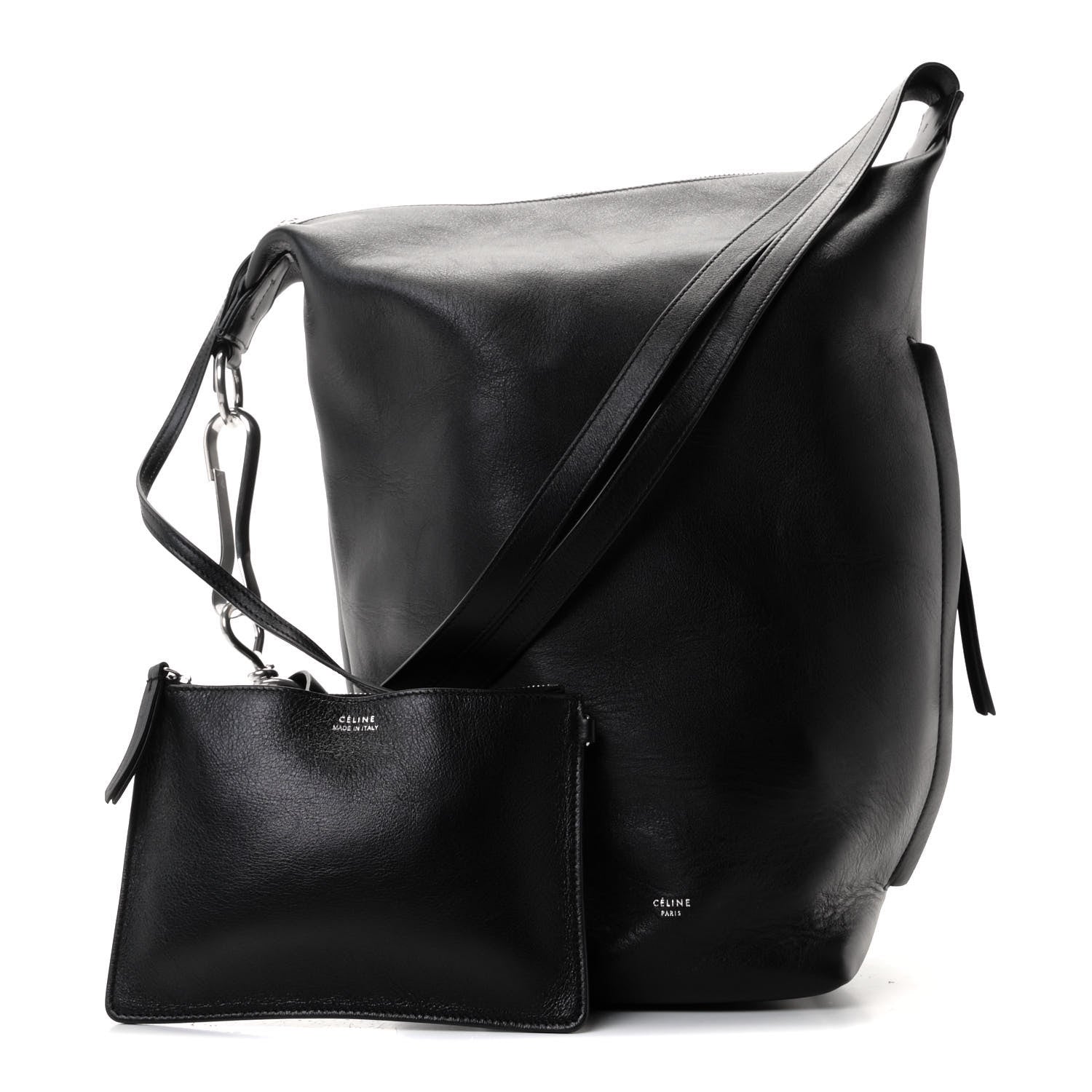 Celine Calfskin Large Mariner Bag Black 1 of 9
