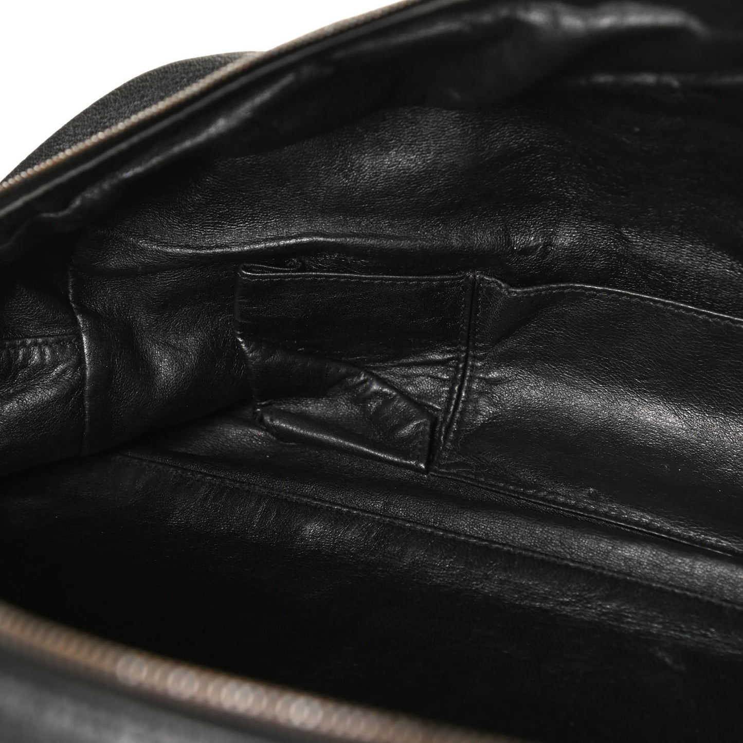 Goatskin Luxe Ligne Bowler Black