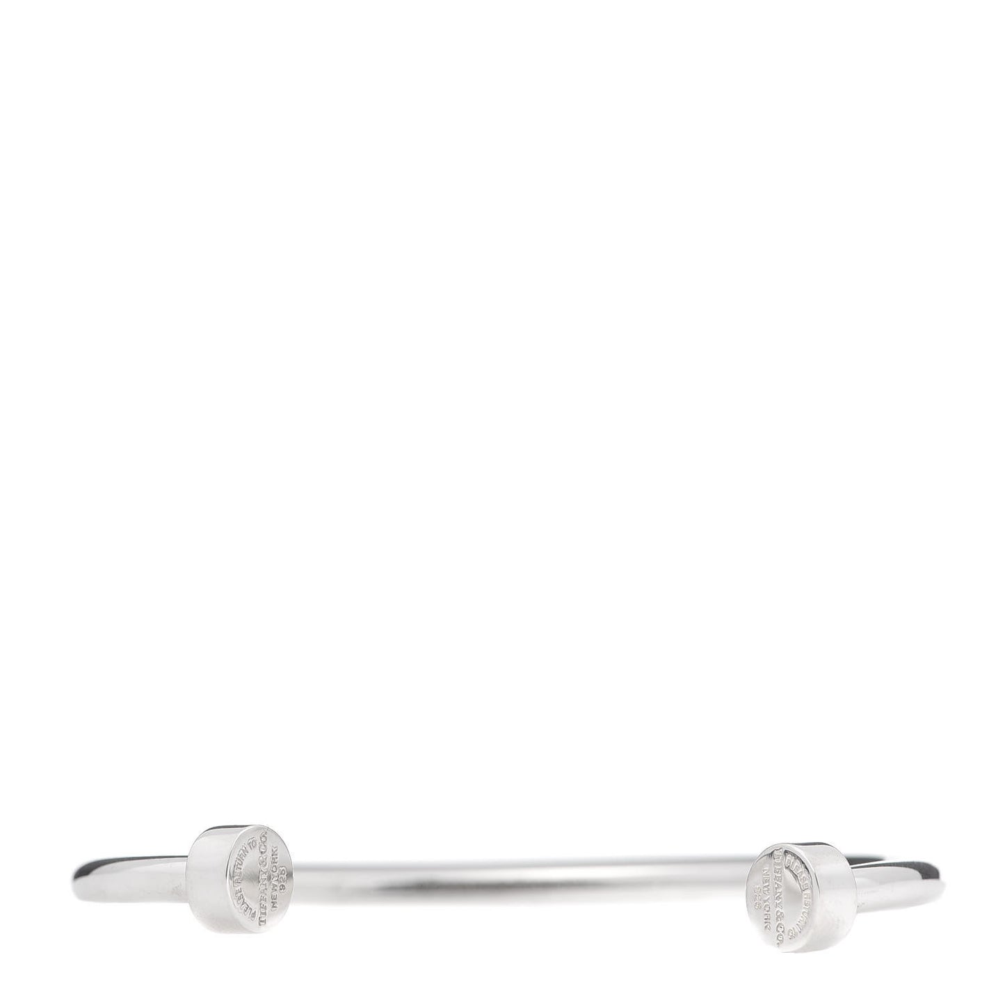 Sterling Silver Return to Narrow Circle Edge Cuff Bracelet
