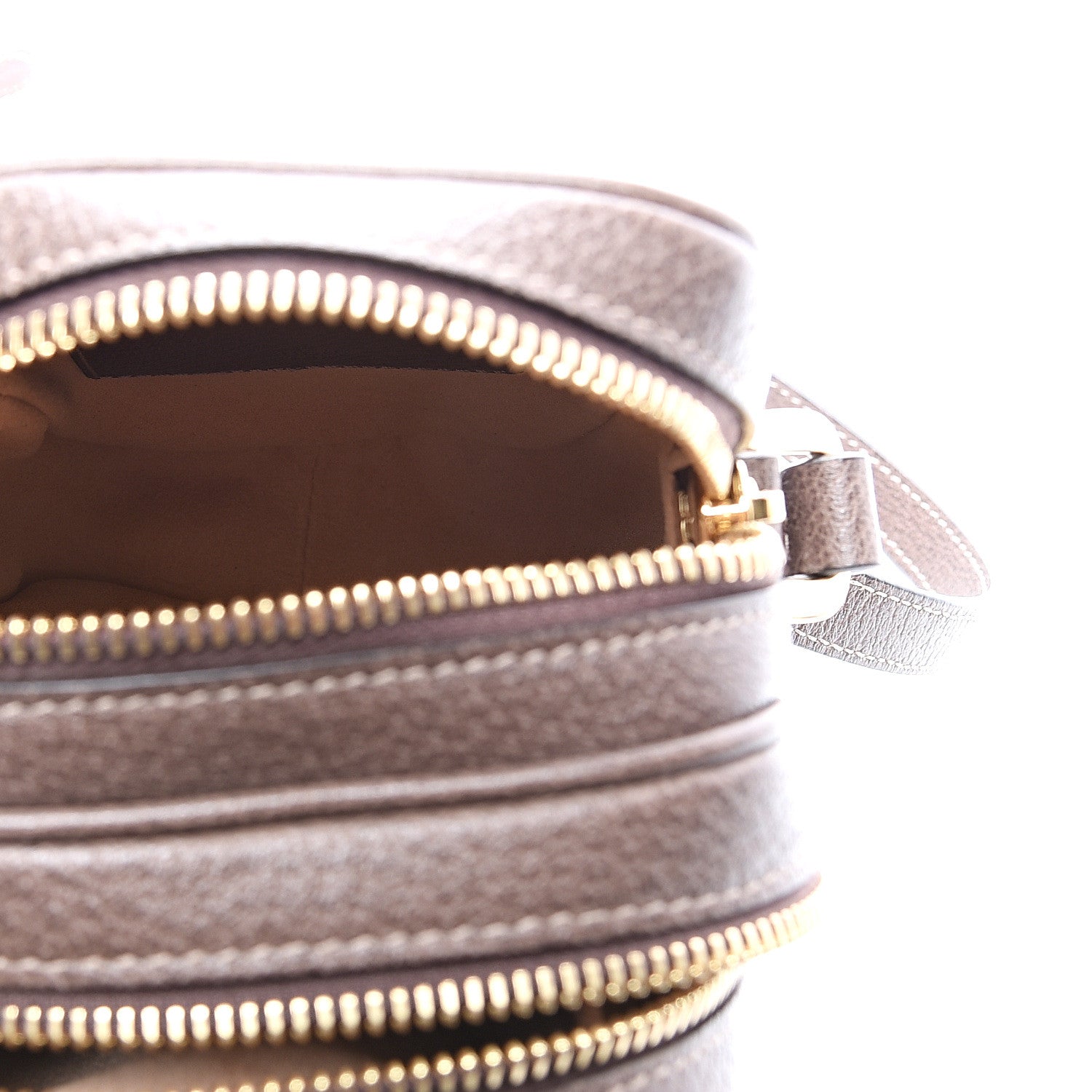 Gucci GG Supreme Monogram Web Mini Ophidia Double Zip Crossbody Bag Beige New Acero 5 of 9