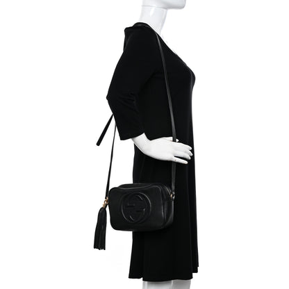 Gucci Pebbled Calfskin Small Soho Disco Bag Black 2 of 15