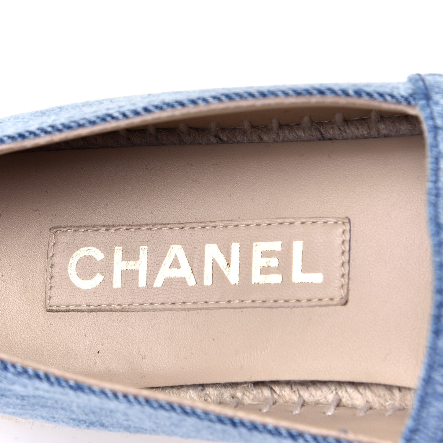 Chanel Denim CC Espadrilles 39 Blue Black 10 of 11