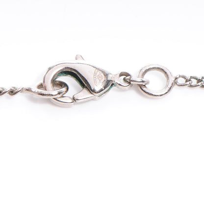 Chanel Crystal Serpent Snake Necklace Silver 3 of 4
