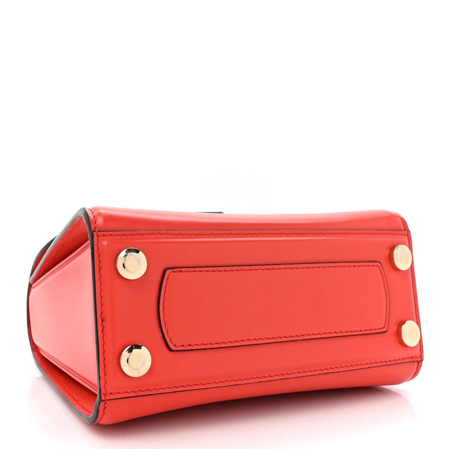 Salvatore Ferragamo SALVATORE FERRAGAMO Calfskin Gancini Mini Boxyz Red 4 of 15