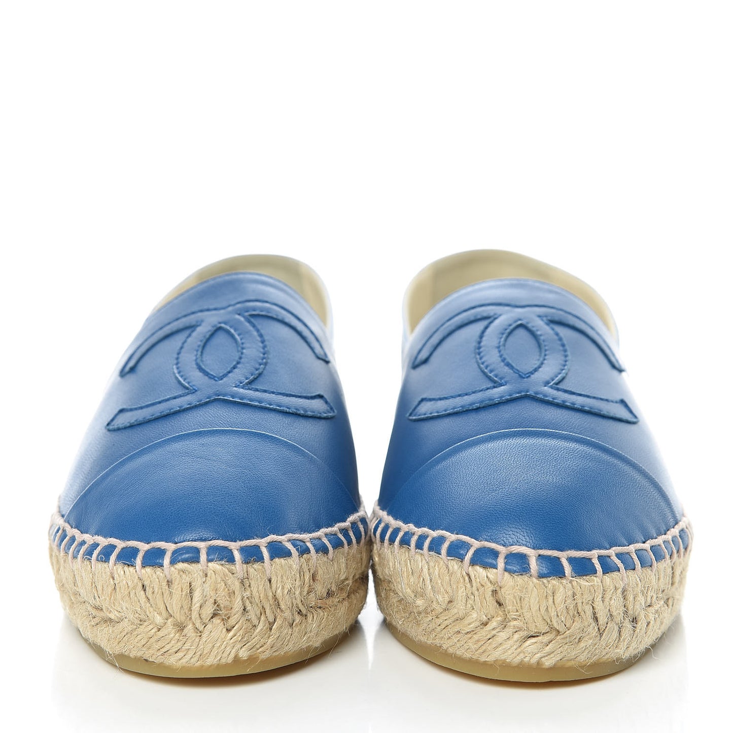 Lambskin CC Espadrilles 36 Blue