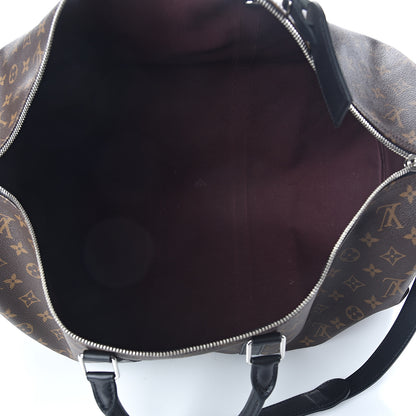 Louis Vuitton Monogram Macassar Keepall Bandouliere 55 4 of 10