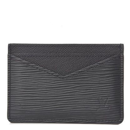 Louis Vuitton Epi Neo Porte-Cartes Card Holder Black 1 of 7