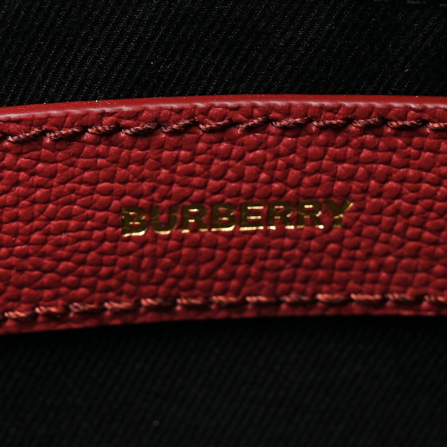 Grainy Calfskin House Check Medium Banner Tote Crimson