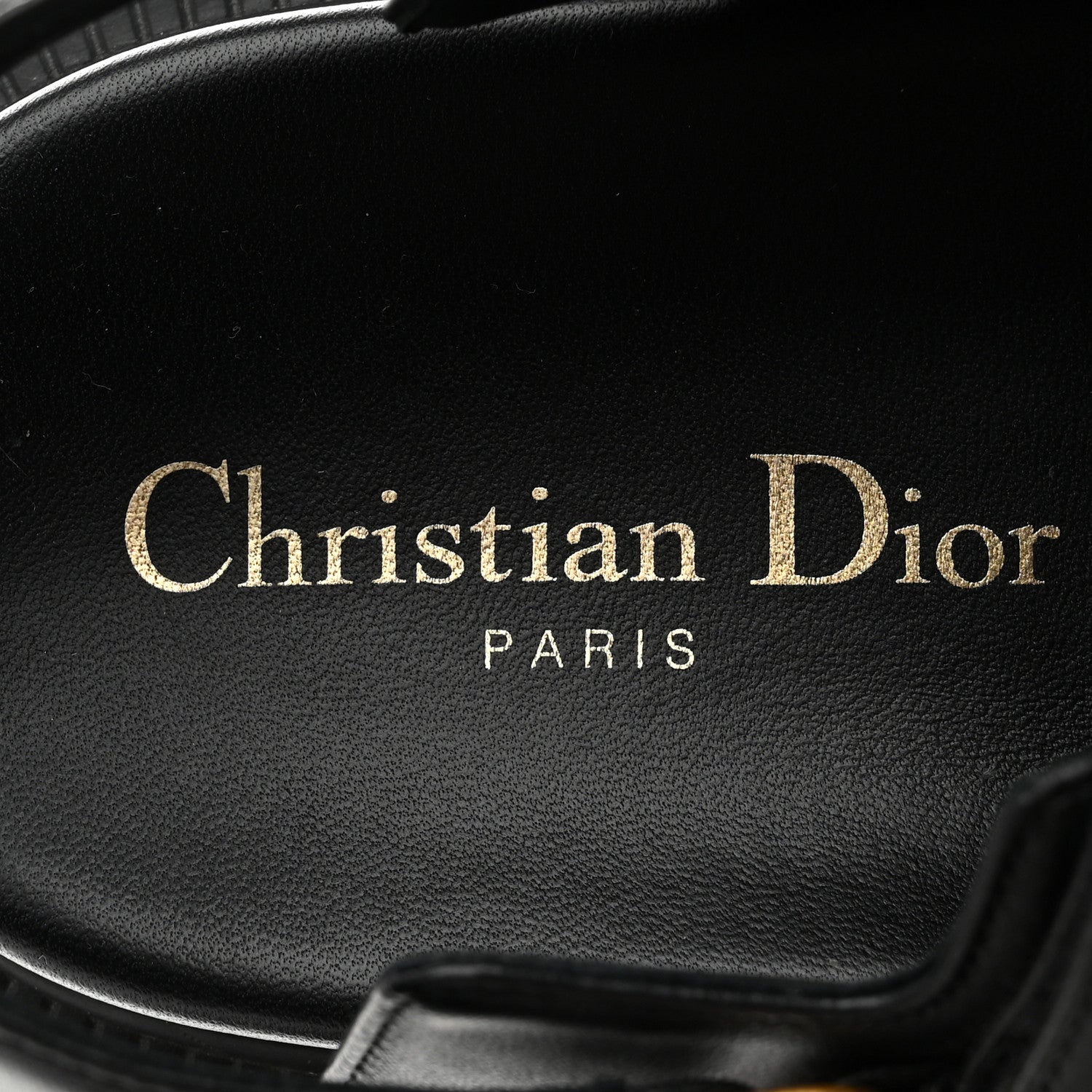 Christian Dior Lambskin Dioract 10mm Sandals 36.5 Black 7 of 10