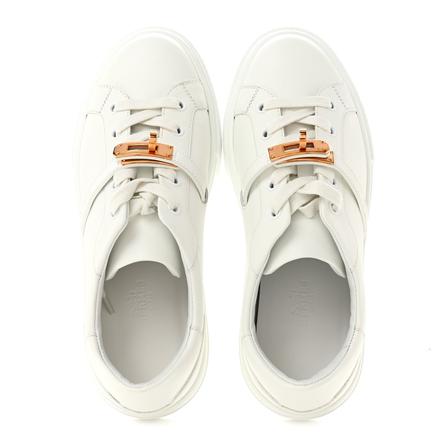 Calfskin Day Sneakers 37.5 White