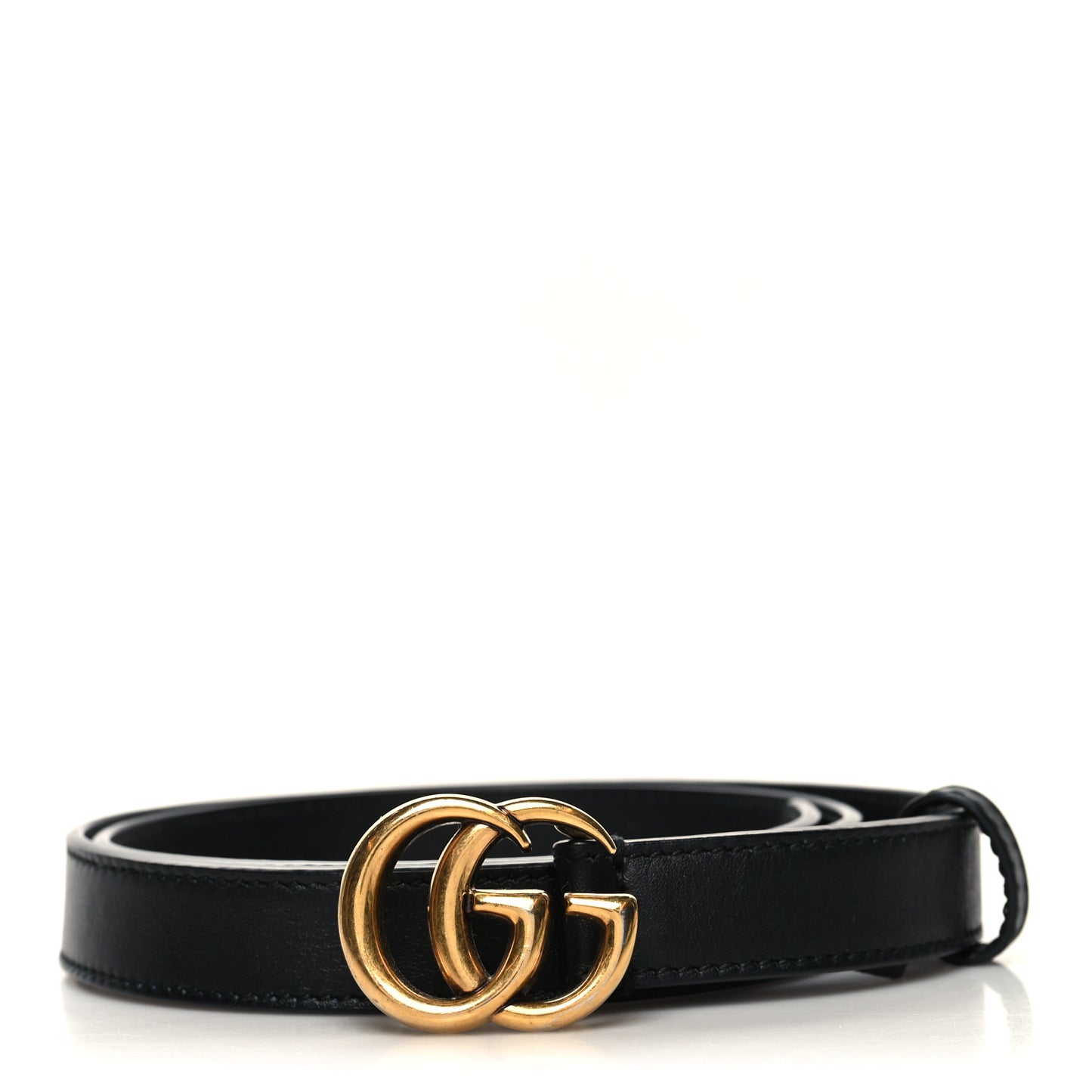 Calfskin Double G 20mm Belt 75 30 Black