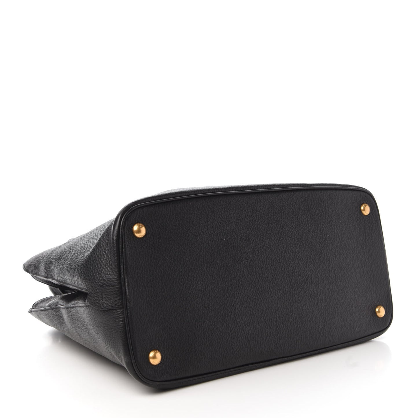 Vitello Daino Tote Black