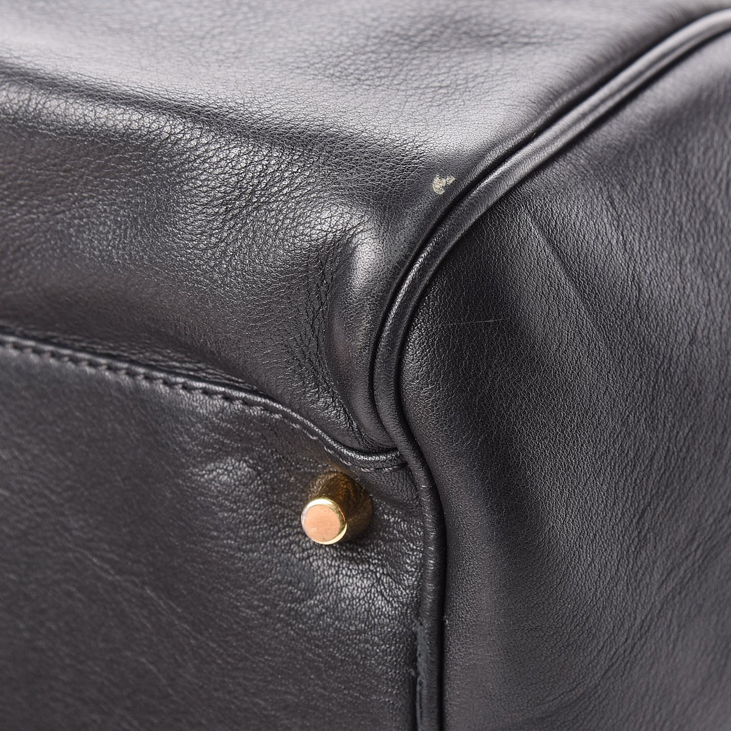 Calfskin Haymarket Check Small Canterbury Tote Black