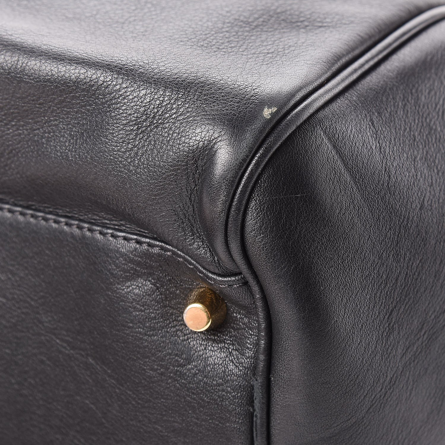 Burberry Calfskin Haymarket Check Small Canterbury Tote Black 12 of 19