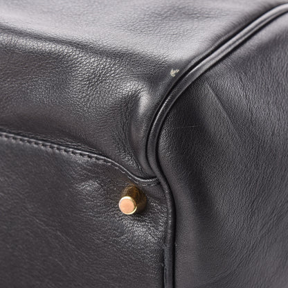 Burberry Calfskin Haymarket Check Small Canterbury Tote Black 12 of 19