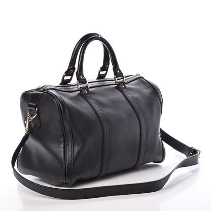 Gucci Calfskin Microguccissima Trim Medium Boston Black 3 of 9