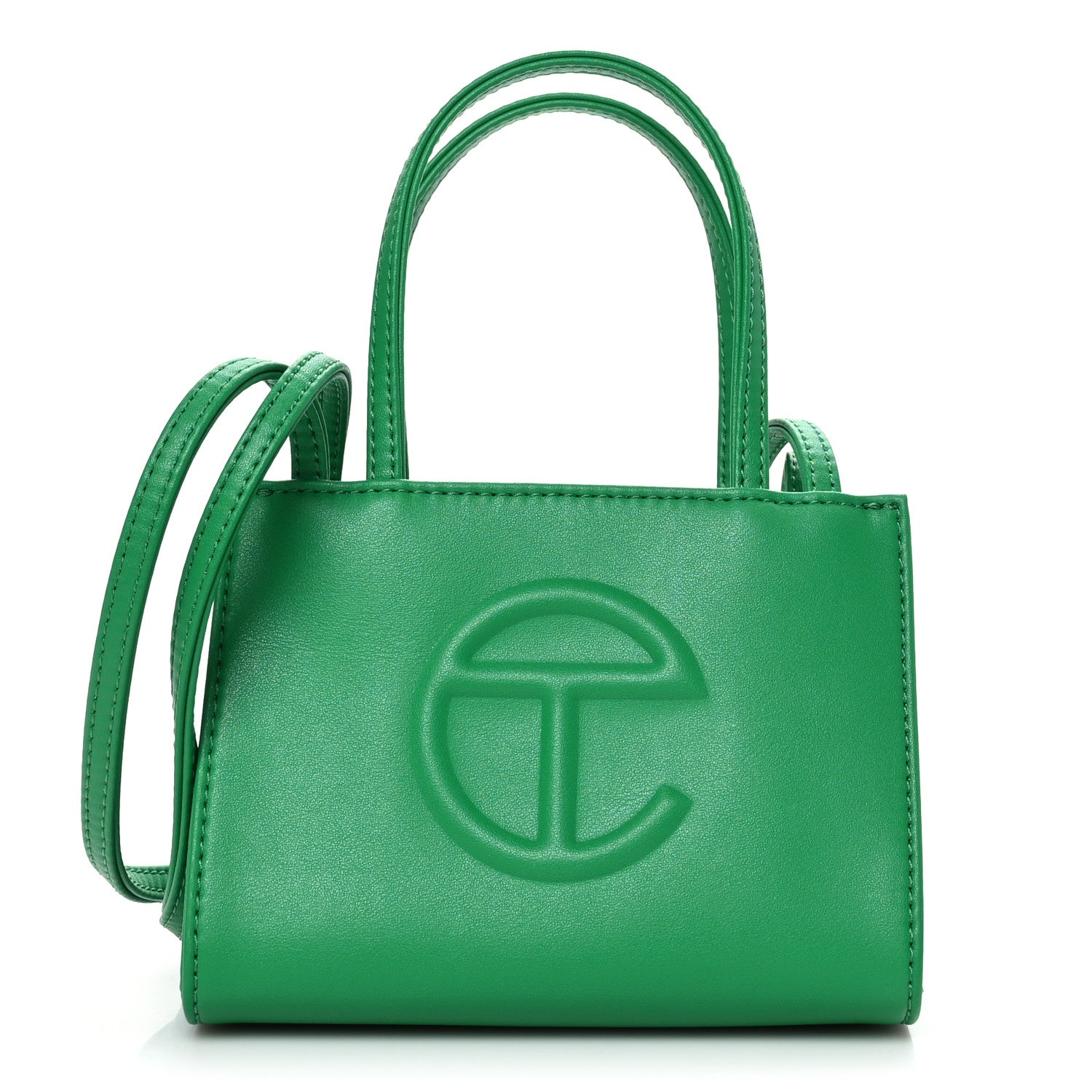 Telfar Vegan Leather Small Shopping Bag Greenscreen 1 of 8
