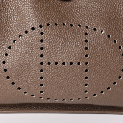 Hermes Taurillon Clemence Evelyne III PM Etoupe 13 of 14