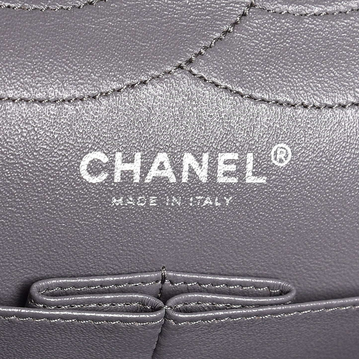 Aged Calfskin Quilted 2.55 Reissue 227 Flap Grey
