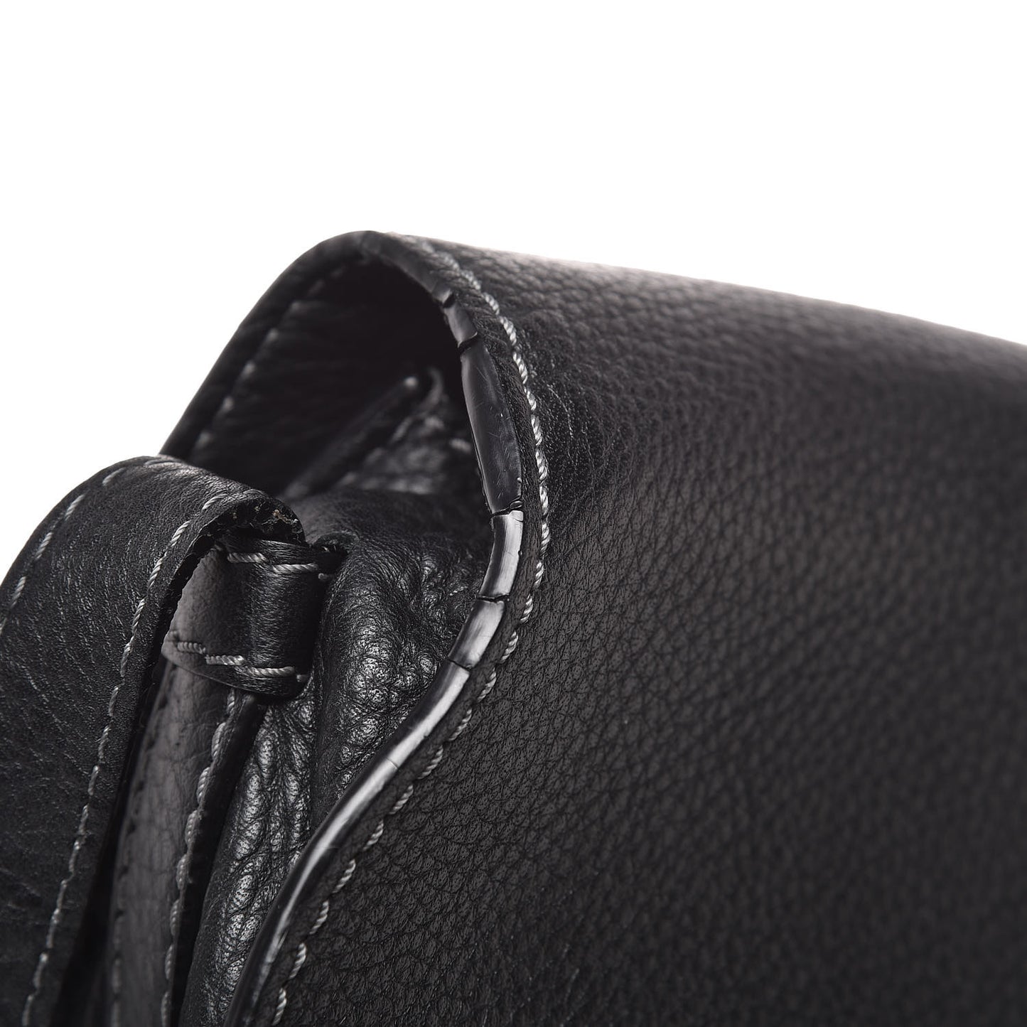 Calfskin Mini Marcie Round Crossbody Bag Black