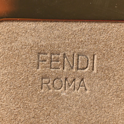 Fendi Vitello Grace Suede Small Croissant Hobo Brandy 7 of 8
