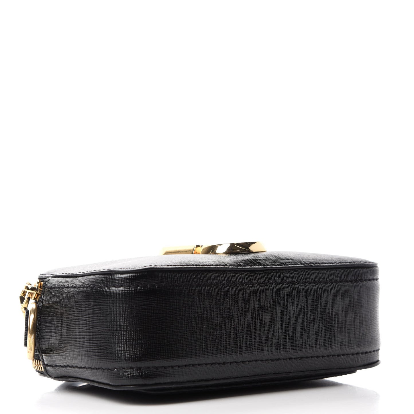 Saffiano Small Snapshot Camera Bag Black