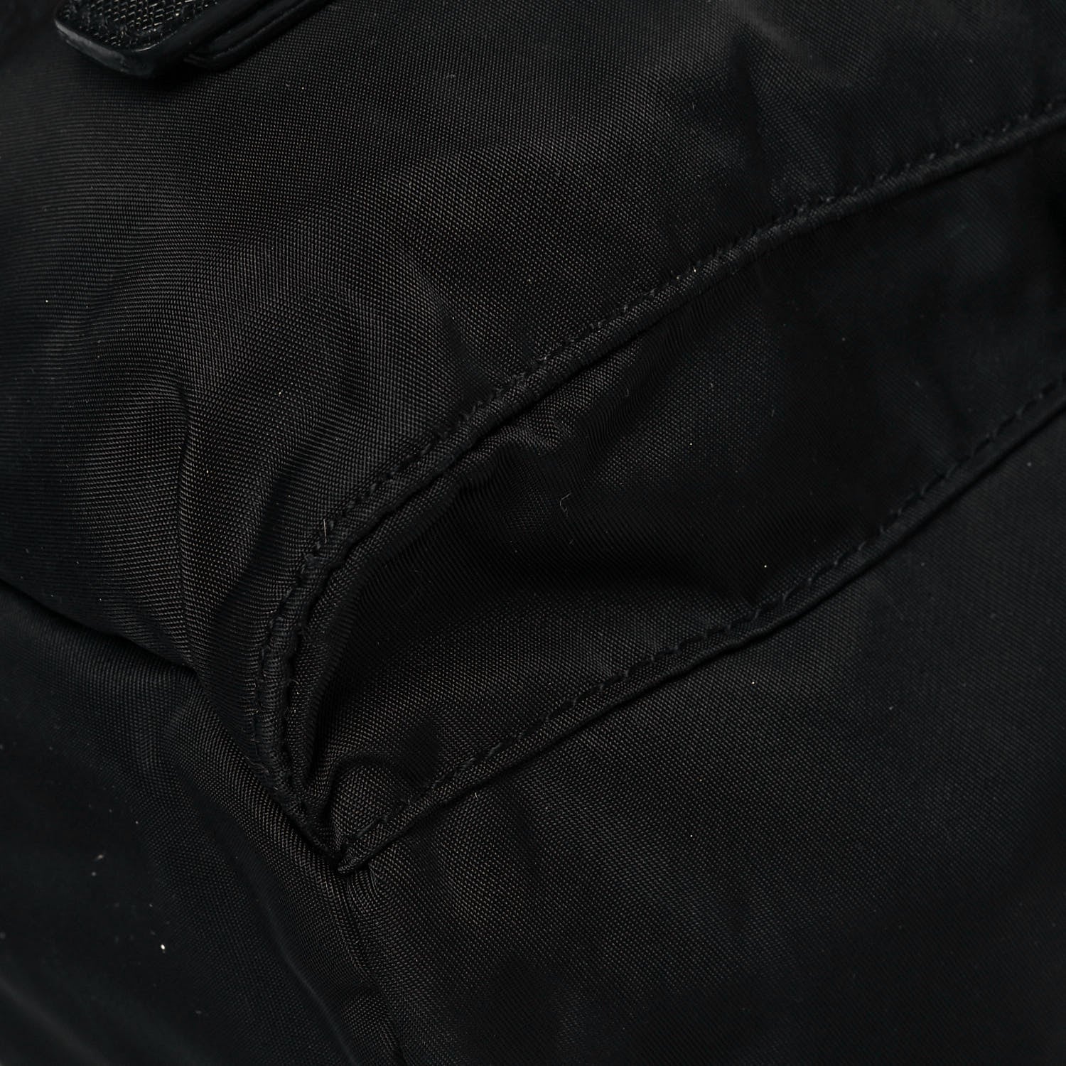 Prada Nylon Vela Saffiano Backpack Black 9 of 11