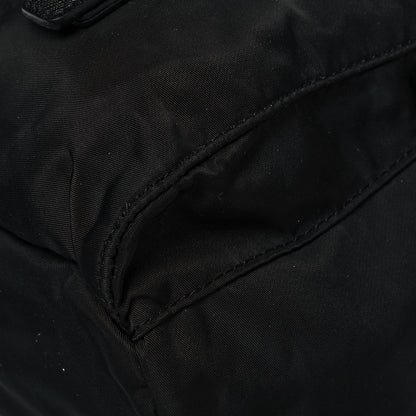 Prada Nylon Vela Saffiano Backpack Black 9 of 11