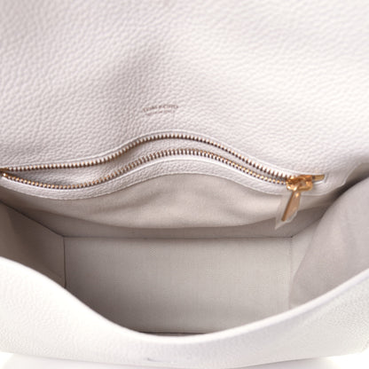 Tom Ford Grained Calfskin Large T Clasp Tara Crossbody Bag White 5 of 9