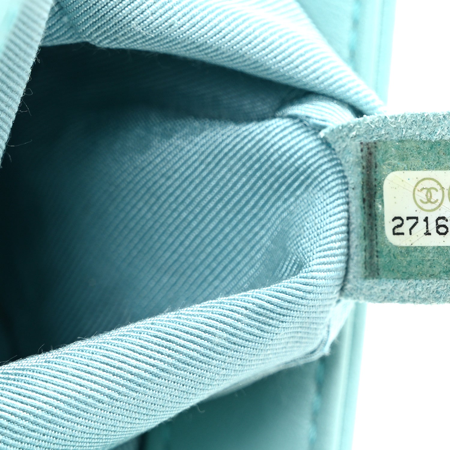 Chanel Lambskin Chevron Quilted Medium Boy Flap Turquoise 7 of 11