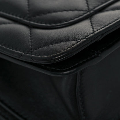 Chanel Calfskin Quilted Small Top Handle Flap Black 9 of 11