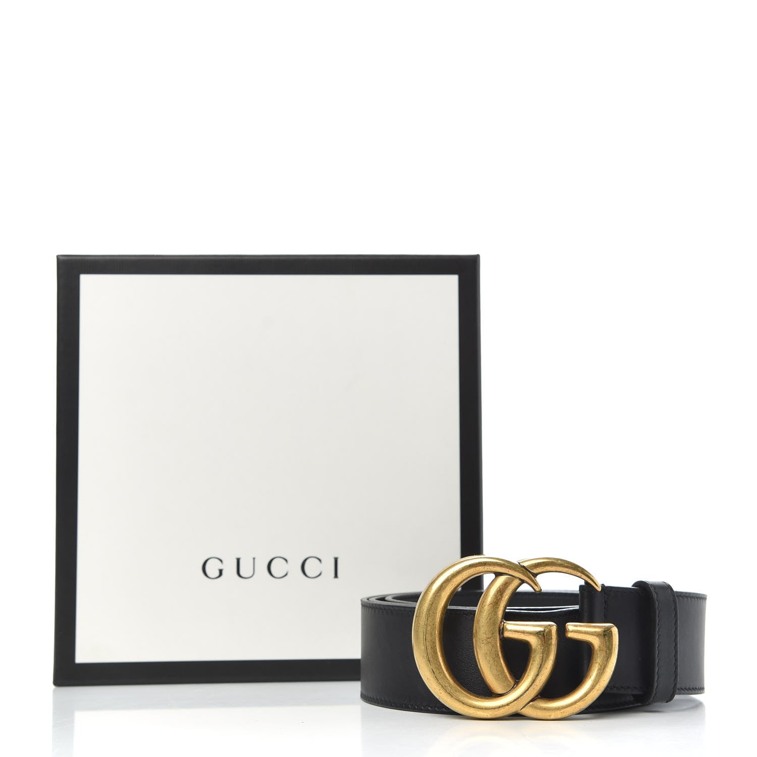 Gucci Calfskin Double G 40mm Belt 85 34 Black 6 of 6