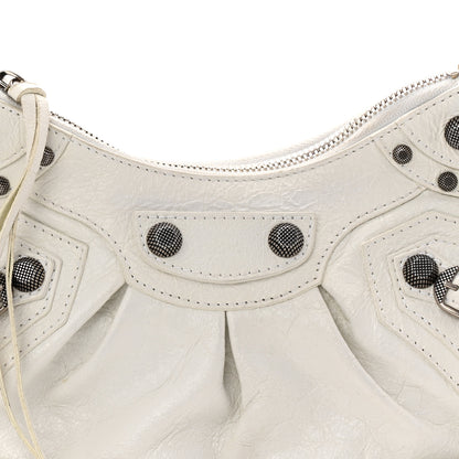 Balenciaga Agneau Arena Le Cagole Shoulder Bag XS Optic White 9 of 11