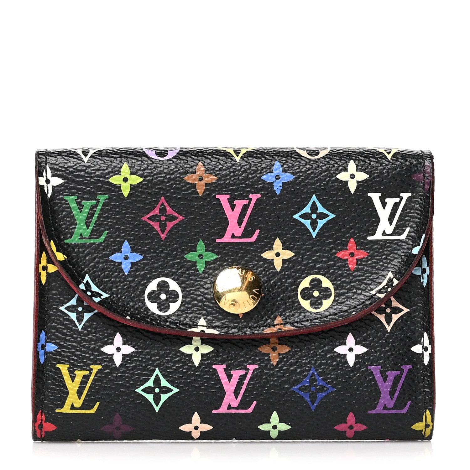 Louis Vuitton Monogram Multicolor Business Card Holder Black Grenade 1 of 8
