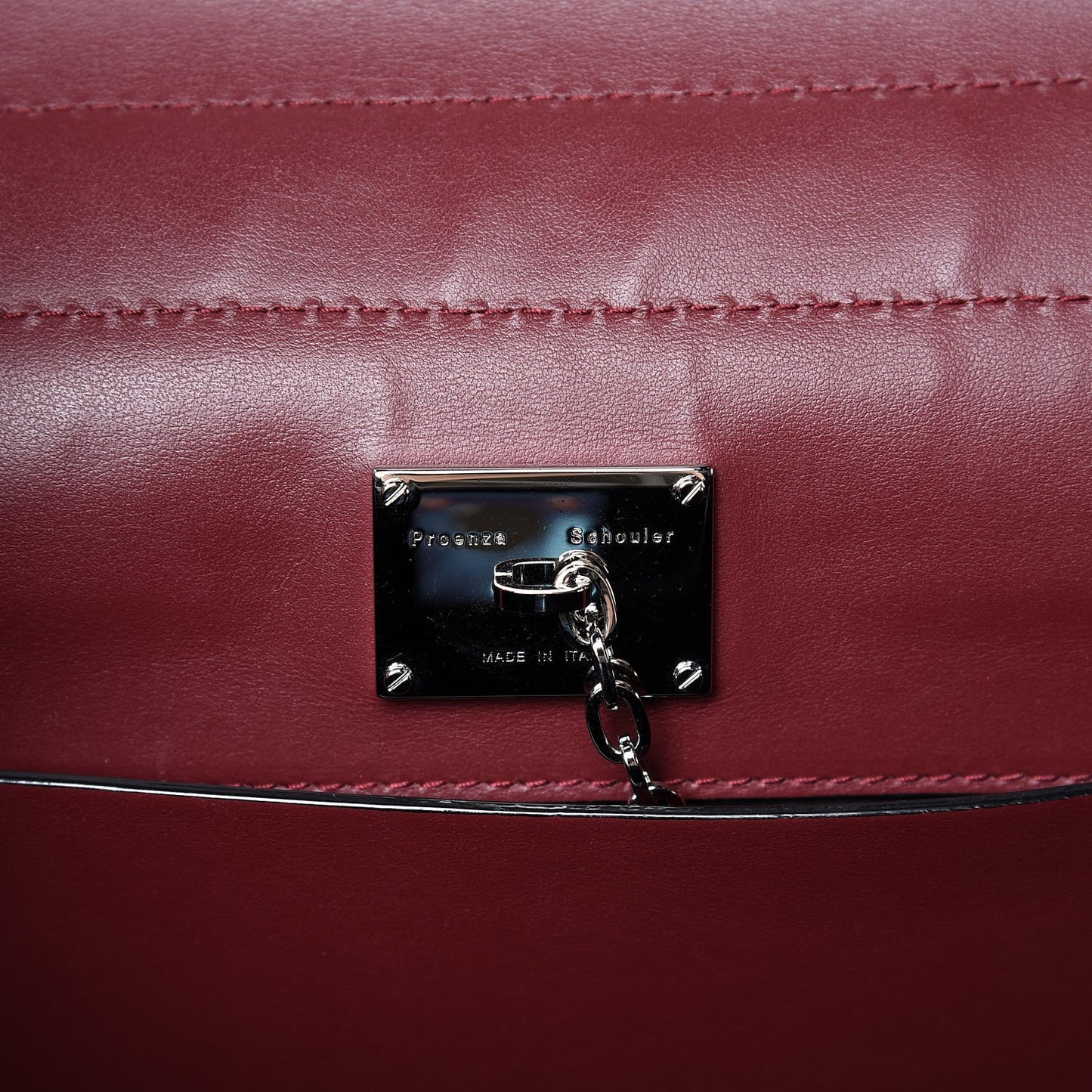 Calfskin Medium Hava Top Handle Bag Garnet