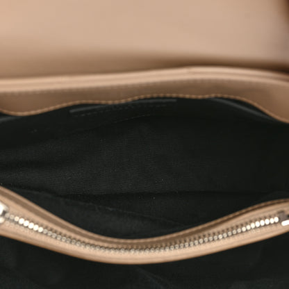 Saint Laurent Calfskin Y Quilted Monogram Small Loulou Chain Satchel Dark Beige 5 of 10