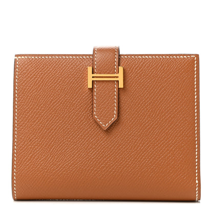 Hermes Epsom Bearn Compact Wallet Gold 1 of 7