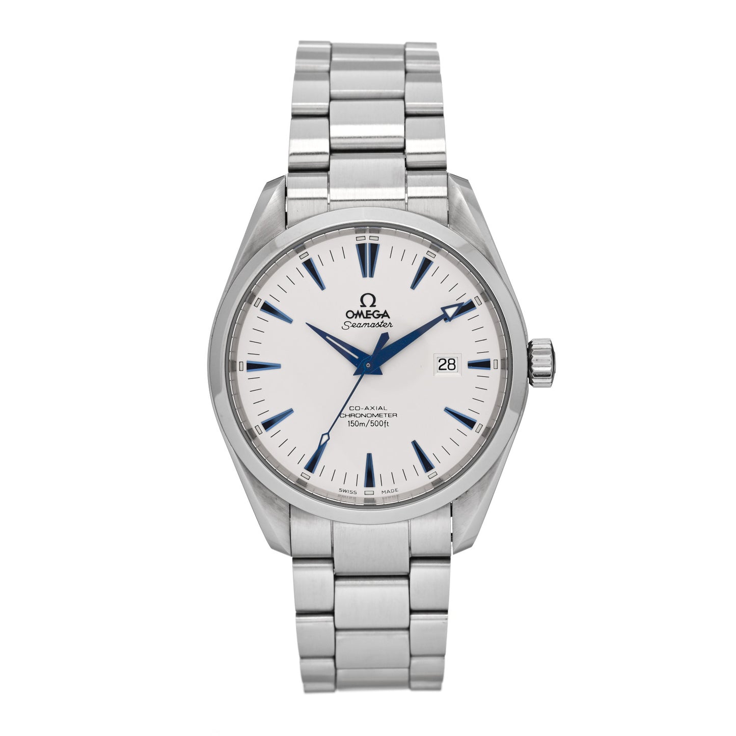 Stainless Steel 42.2mm Seamaster Aqua Terra 150M Co-Axial Automatic Watch White 2502.33.00