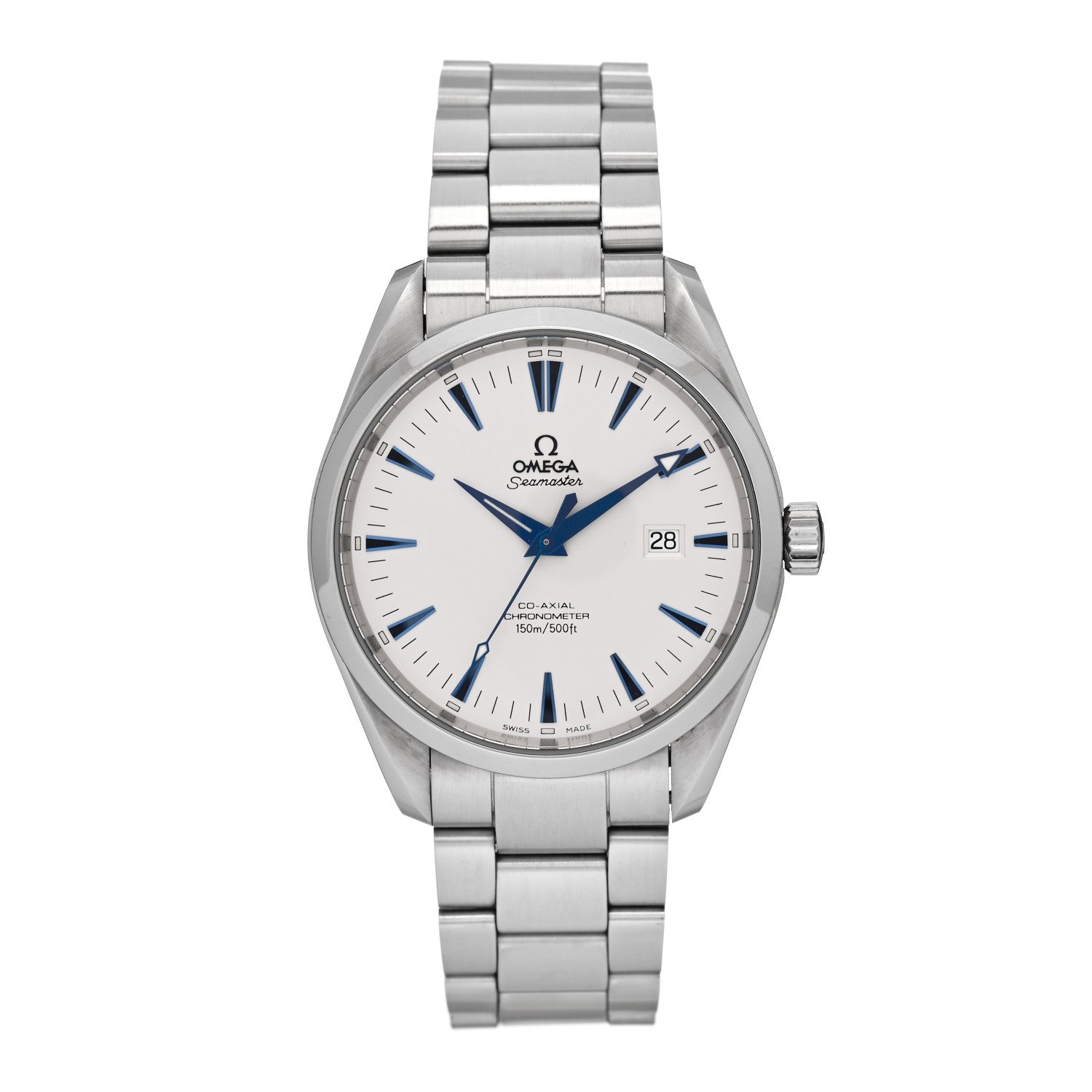 Omega Stainless Steel 42.2mm Seamaster Aqua Terra 150M Co-Axial Automatic Watch White 2502.33.00 1 of 4