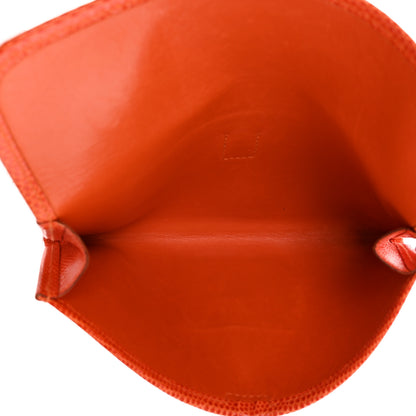 Hermes Lizard Mini Jige Elan Clutch Orange 5 of 6