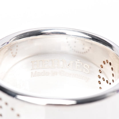 Hermes Sterling Silver GM Eclipse Ruban Ring 52 6 4 of 6