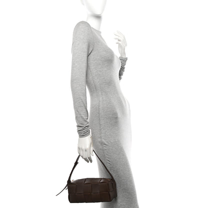 Bottega Veneta Lambskin Maxi Intrecciato Small Brick Cassette Bag Light Brown 2 of 9