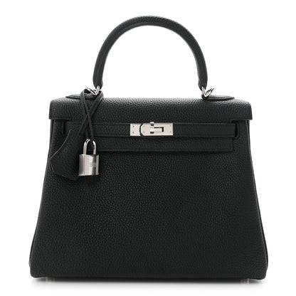 Hermes Togo Kelly Retourne 25 Black 1 of 10