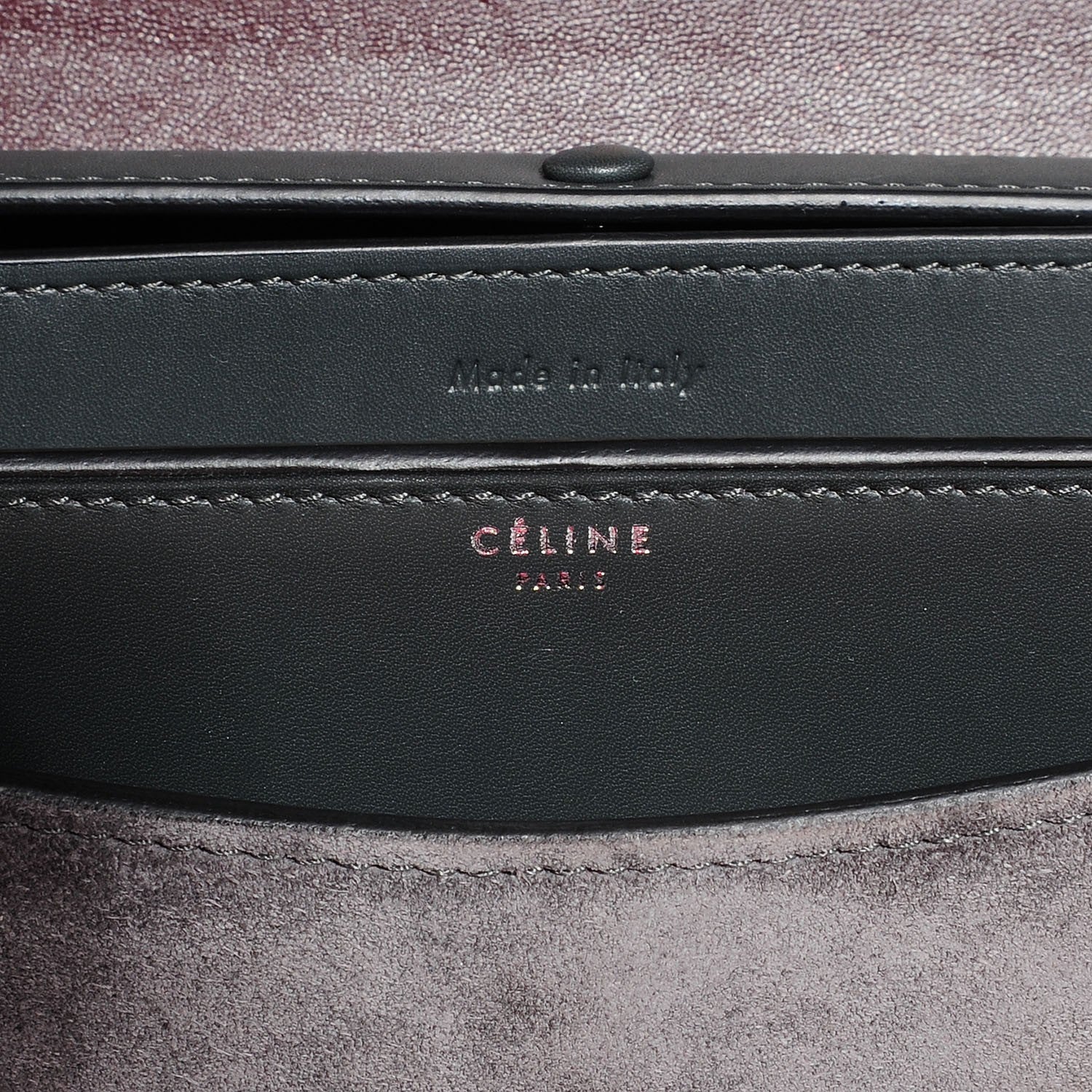 Celine Suede Small Case Bag Gray 5 of 7