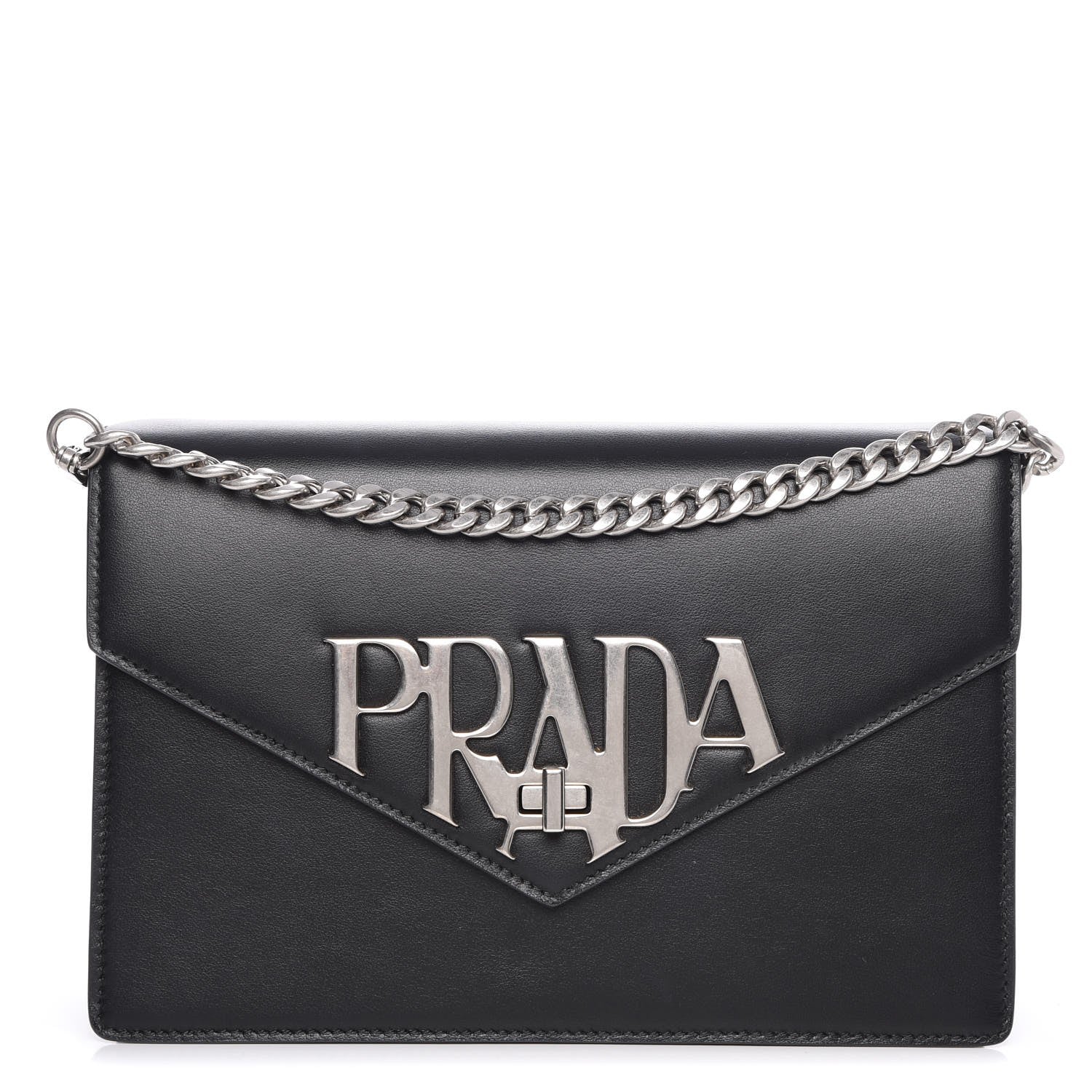 Prada Soft Calf Logo Crossbody Nero Black 1 of 7
